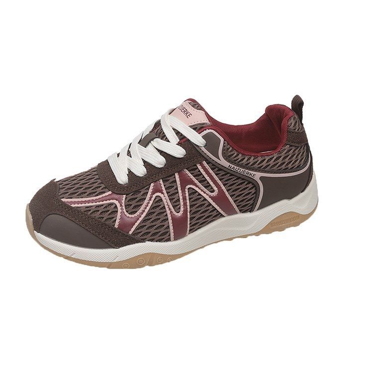 Damen Atmungsaktive Fitness-Sneaker mit flexiblem Mesh-Obermaterial und rutschfester Sohle EB