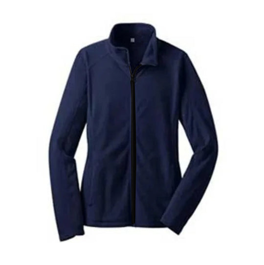 Damen Fleecejacke mit hochschließendem Kragen und seitlichen Taschen EB