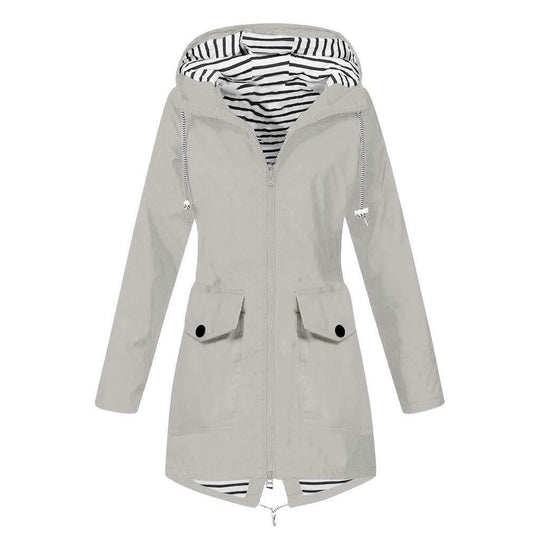 Damen Funktionsjacke mit verstellbarer Kapuze und praktischen Taschen EB