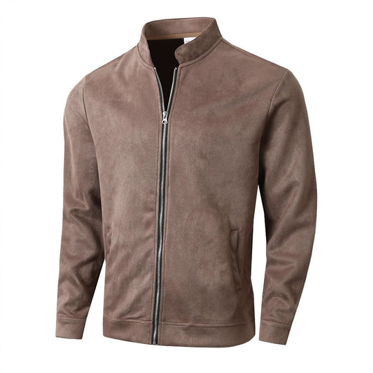 Herren Fleecejacke mit modernem Stehkragen und weichem Innenfutter EB