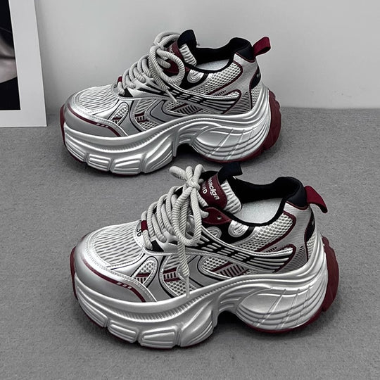Damen Modische Chunky Sneakers mit innovativer Dämpfungstechnologie EB