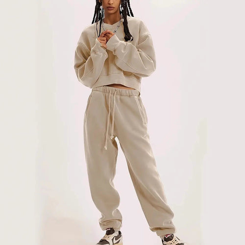 Damen lässiges Sweatshirt mit weiten Ärmeln und entspannter Passform EB