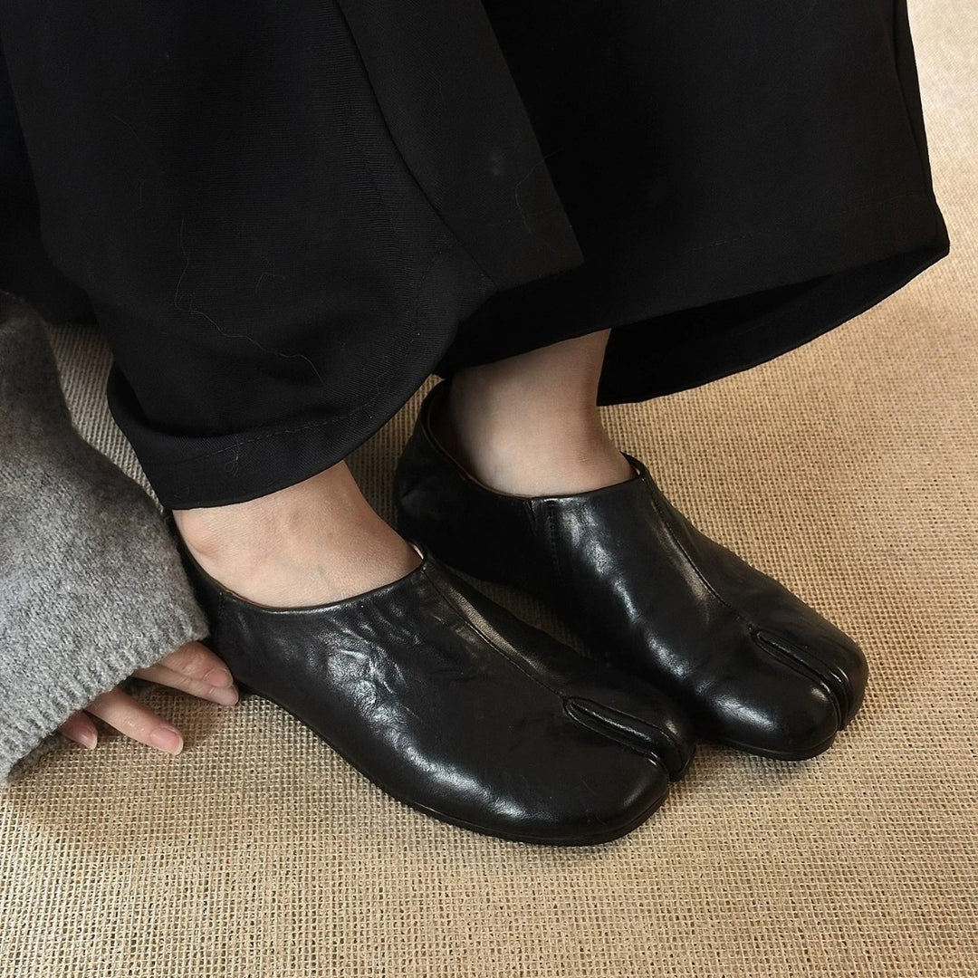 Damen Mokassins mit offenem Zehenbereich und eleganter Silhouette EB