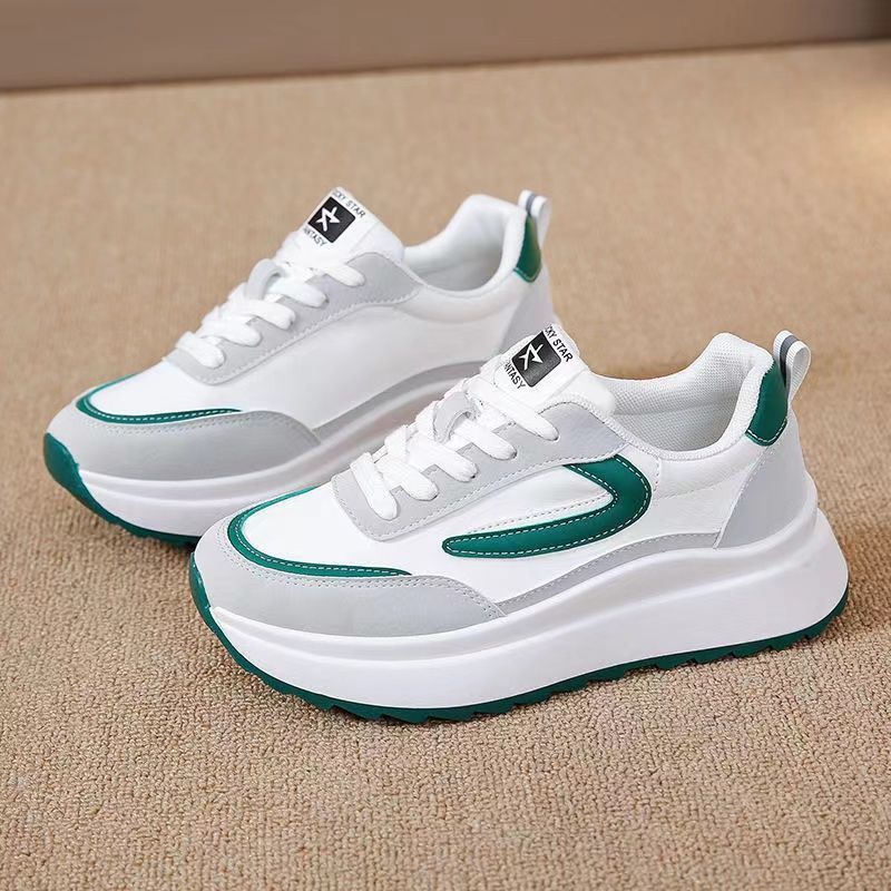 Damen Sportliche Sneakers mit modischer Profilsohle und atmungsaktivem Obermaterial EB