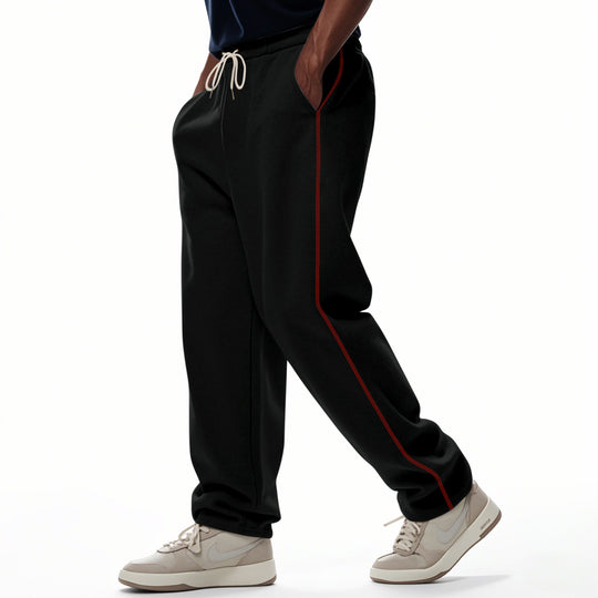 Herren nan locker sitzende Sweatpants mit seitlicher Ziernaht, elastischem Komfortbund und tiefen Eingrifftaschen EB