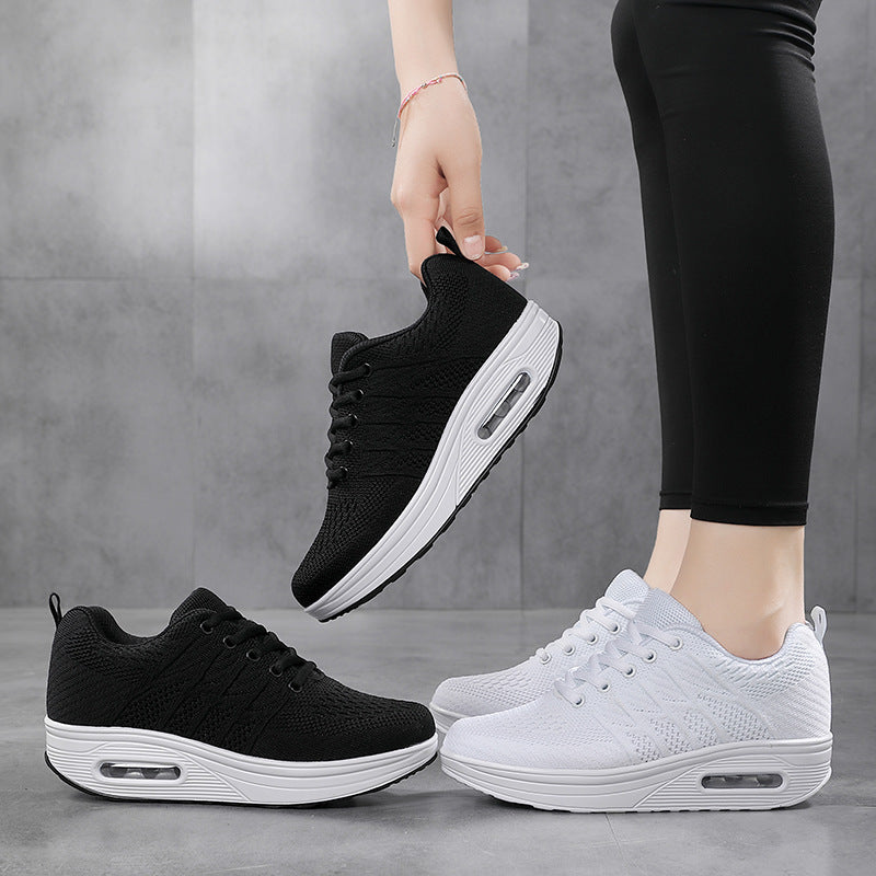 Damen Sportliche Sneakers mit innovativem Dämpfungssystem und atmungsaktivem Mesh-Obermaterial EB