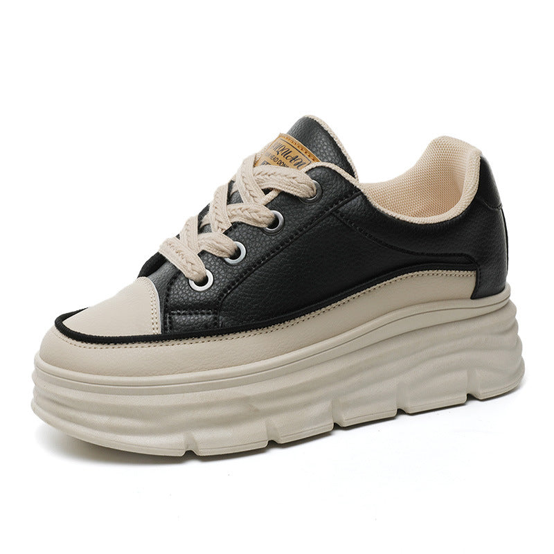 Damen Platform Sneakers mit robustem Sohlenprofil und eleganter Schnürung EB