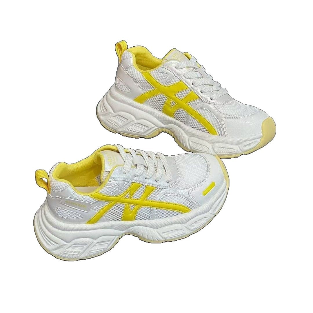 Damen Sportliche Casual Sneakers mit atmungsaktivem Obermaterial und dämpfender Sohle EB