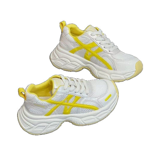 Damen Sportliche Casual Sneakers mit atmungsaktivem Obermaterial und dämpfender Sohle EB