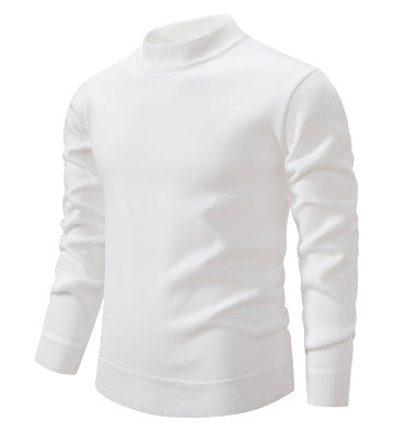 Herren Hochwertiger Strickpullover mit modernem Stehkragen EB