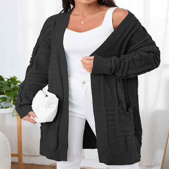 Damen lässiger Strickcardigan EB
