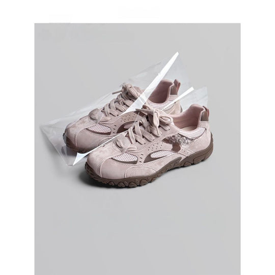 Damen Chunky Retro-Sneaker mit gepolsterter Komfortsohle und profilierter Gummisohle EB