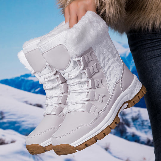 Damen Isolierte Winterstiefel mit rutschfester Sohle und weichem Innenfutter EB