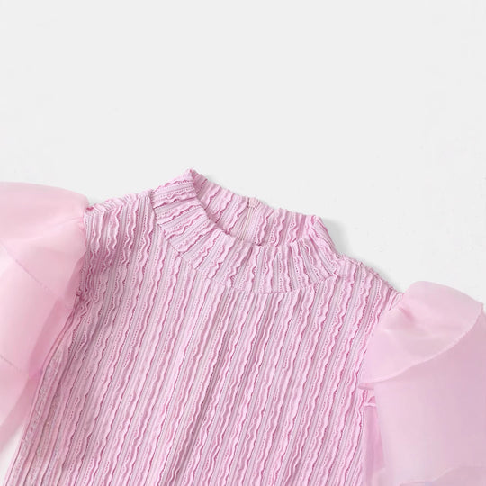 Damen Strickkleid mit Puffärmeln EB