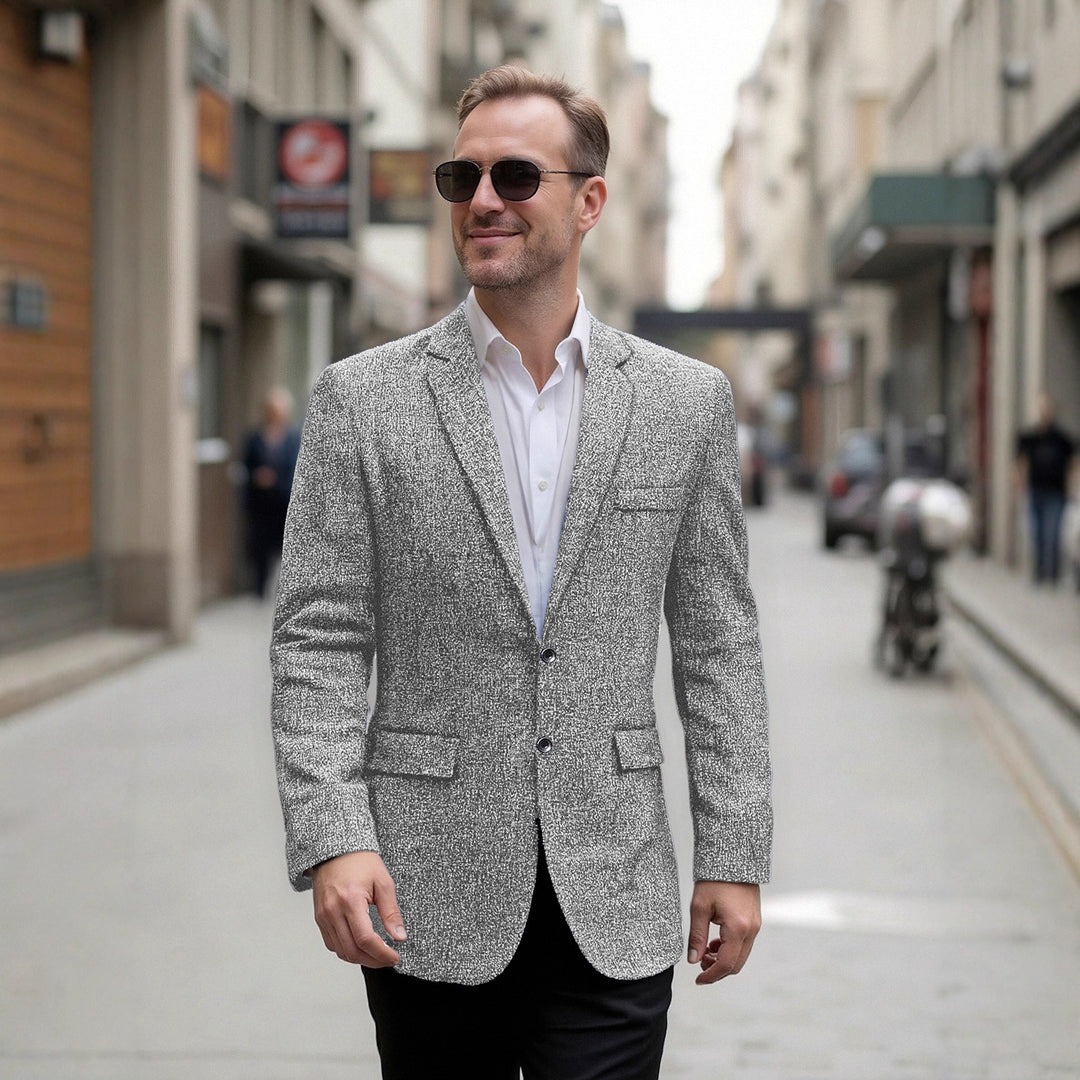 Herren eleganter strukturierter Freizeitblazer EB