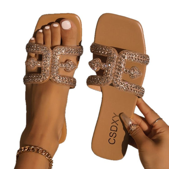 Damen Sandalen mit funkelnder Verzierungen und elegantem Design EB