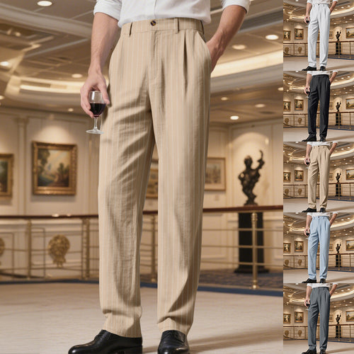 Herren elegante Streifenhose mit hohem Tragekomfort und stilvollem Design EB