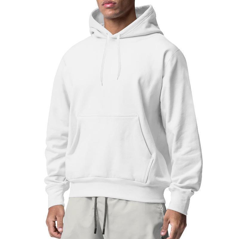 Herren nan Premium-Kapuzenpullover mit Kängurutasche, innen angerautem Fleece, verstärkter Nackennaht und geripptem Saum EB