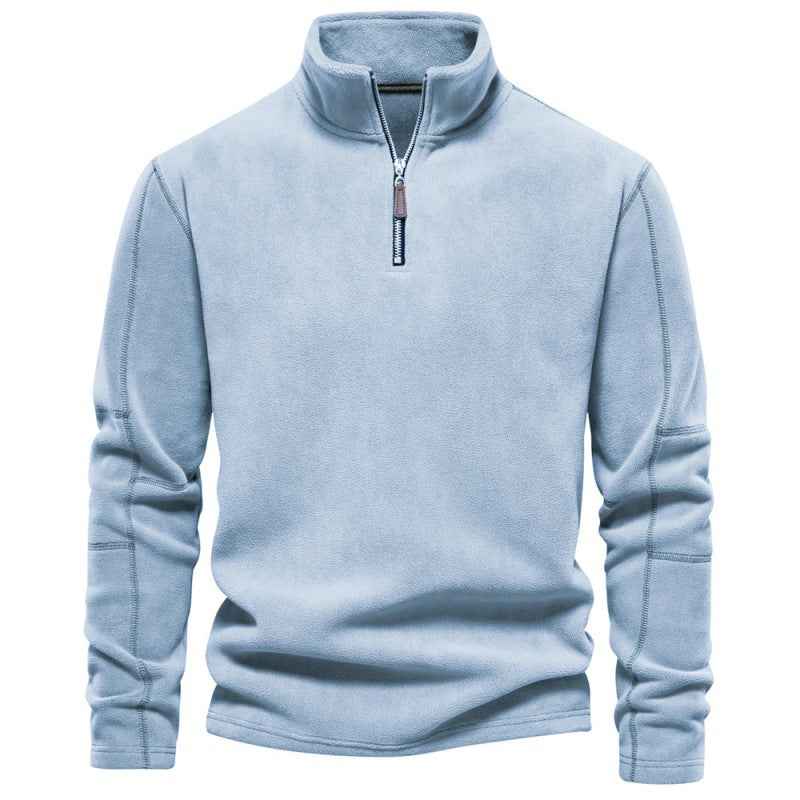 Herren Mikrofleece Pullover mit halbem Reißverschluss EB
