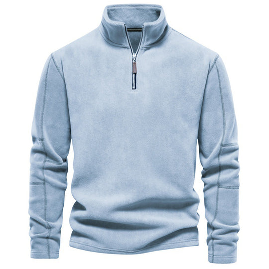Herren Mikrofleece Pullover mit halbem Reißverschluss EB