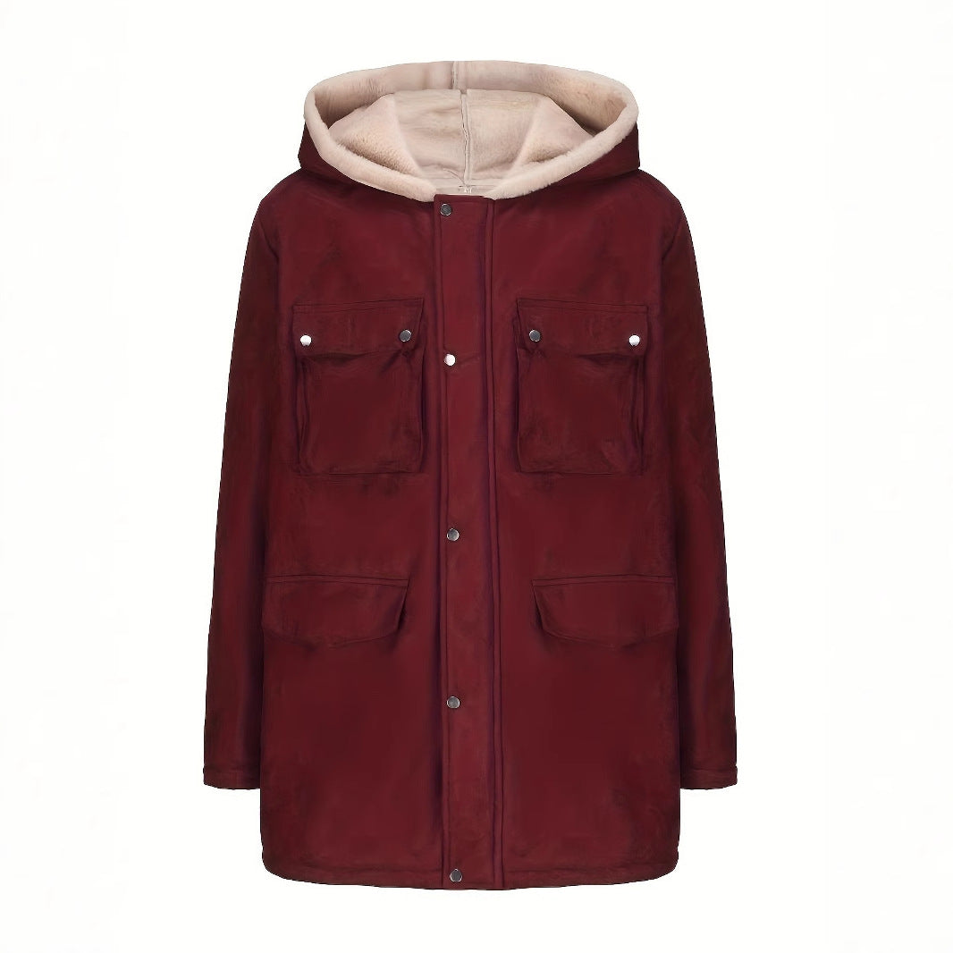 Damen Wickeljacke mit kuscheligem Innenfutter EB