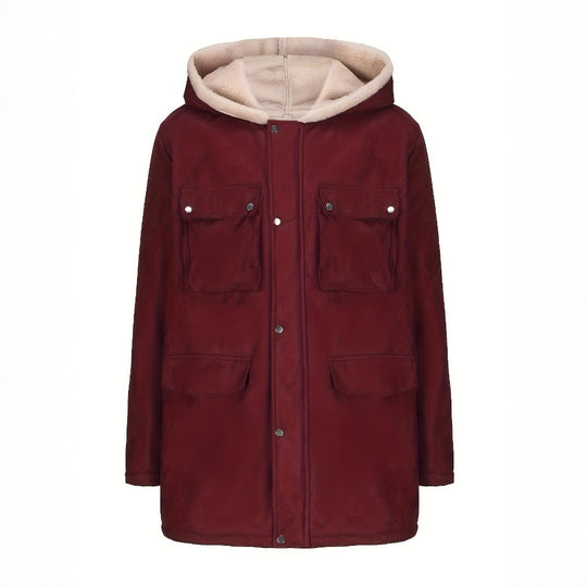 Damen Wickeljacke mit kuscheligem Innenfutter EB