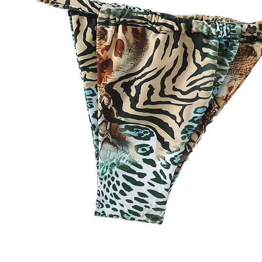Damen Triangel-Bikini mit floralen Details EB