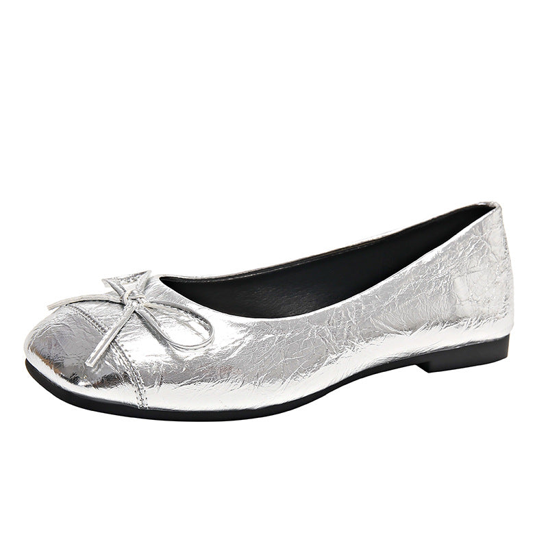 Damen Ballerinas mit dekorativem Schleifenverschluss und elegantem Design EB