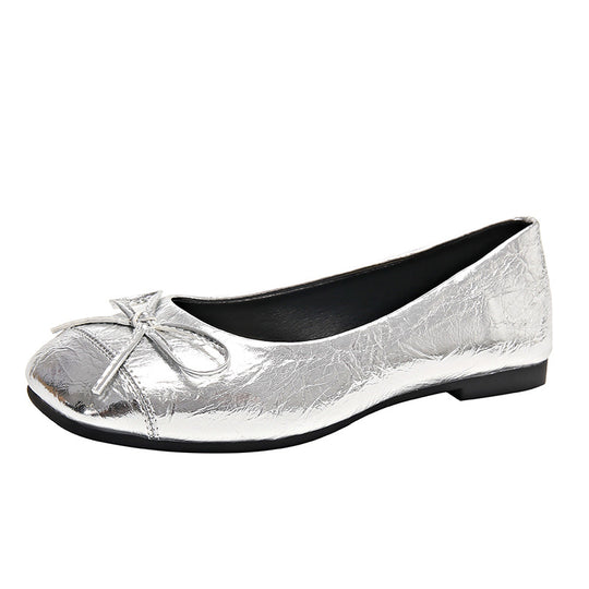 Damen Ballerinas mit dekorativem Schleifenverschluss und elegantem Design EB