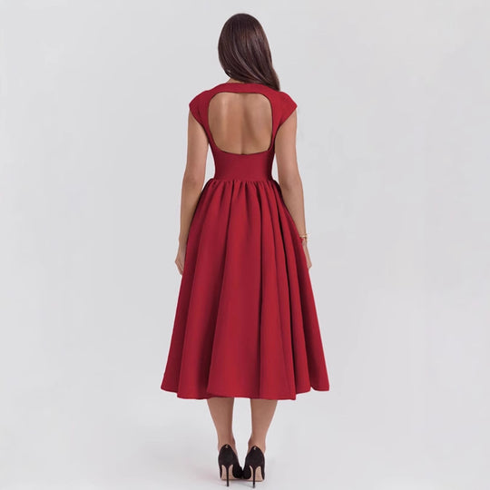 Damen Cocktailkleid mit schickem A-Linien-Schnitt und eleganter Taillierung EB
