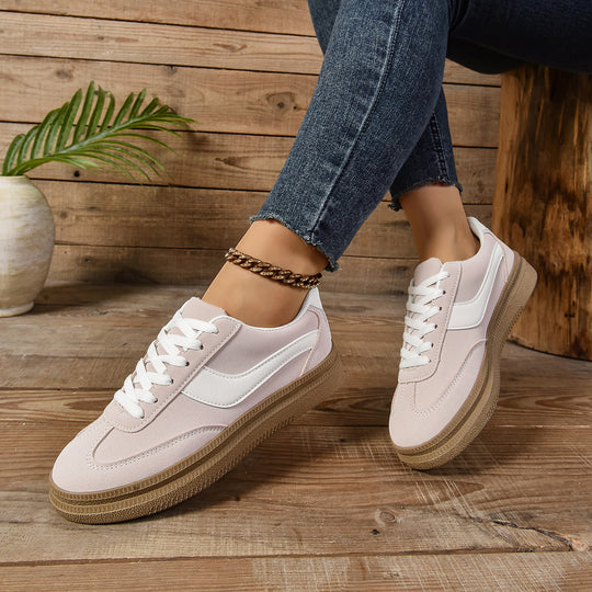 Damen Sportliche Sneaker mit modischem Farbkontrast und rutschfester Sohle EB