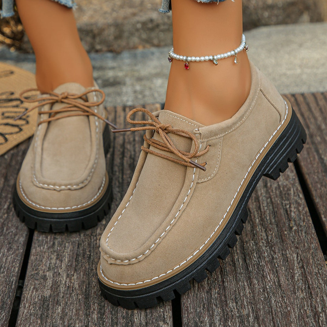 Damen Mokassin-Schuhe mit robustem Profil und weichem Obermaterial EB