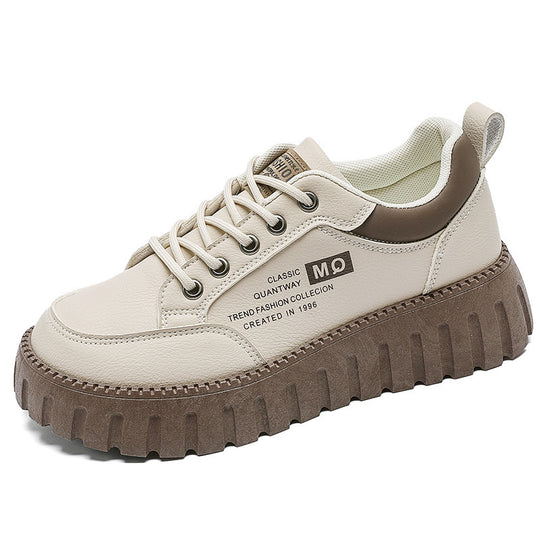 Damen modische Platform Sneaker mit verstärkter Sohle EB