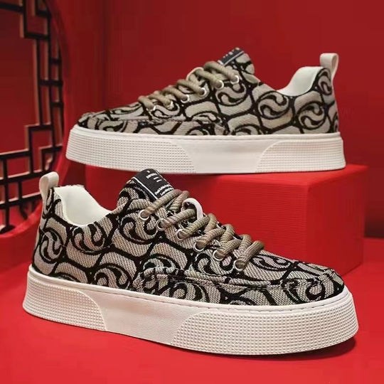 Damen Freizeit Sneaker mit hochwertigem gewebtem Obermaterial und verstärkter Sohle EB