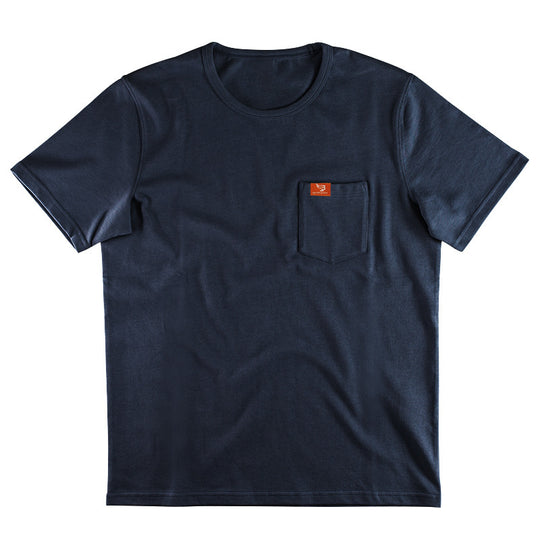 Herren nan Singlejersey-Kurzarmshirt mit aufgesetzter Brusttasche, verstärkten Nähten und Rundhalsausschnitt EB