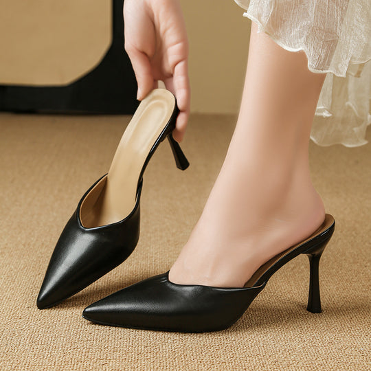 Damen Elegante Slingback-Pumps mit spitzem Zehenbereich und hohem Absatz EB