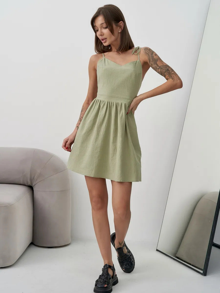 Damen sommerliches Wickelkleid EB