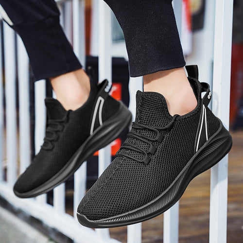 Damen Leichte und atmungsaktive Lauf Sneakers mit elastischem Obermaterial EB
