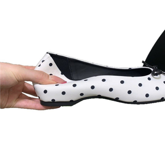 Damen Ballerinas mit gepunktetem Muster EB