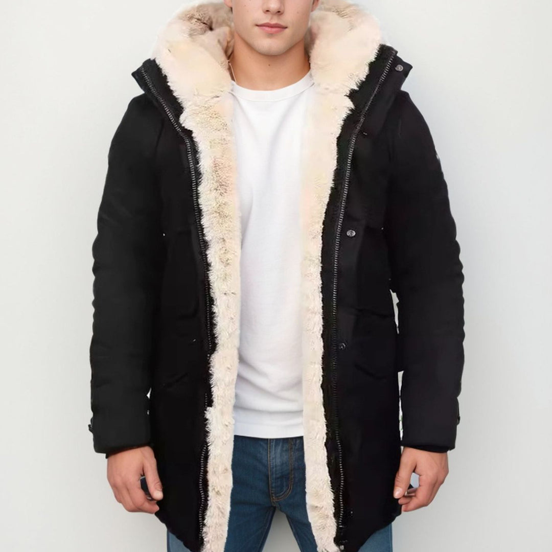 Damen elegante und warme Fleecejacke mit Kapuze EB