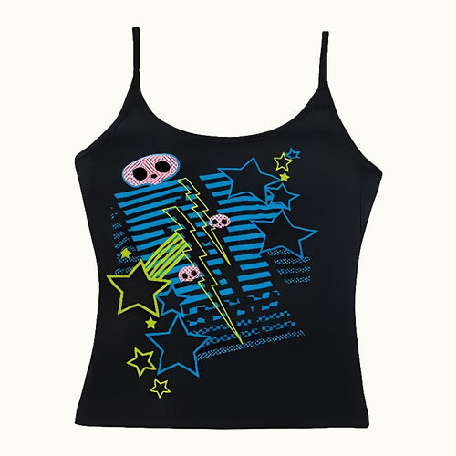 Damen T-Shirt mit lebhaftem Grafiken und einzigartigem Design EB
