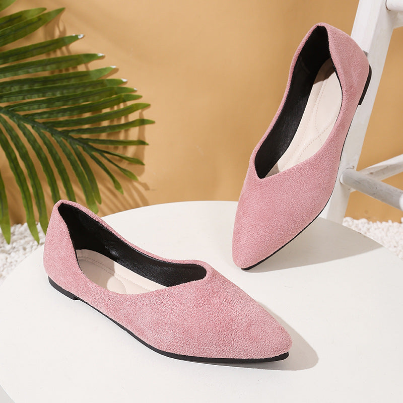 Damen elegante Ballerina-Schuhe mit spitzem Design und komfortabler Innensohle EB