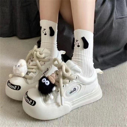 Damen Sportliche Sneaker mit modischem Textilobermaterial und klassischem Schnürsystem EB