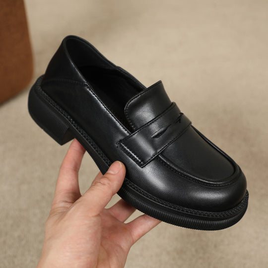 Damen Modische Mokassins mit hochwertigem Leder und rutschfester Sohle EB