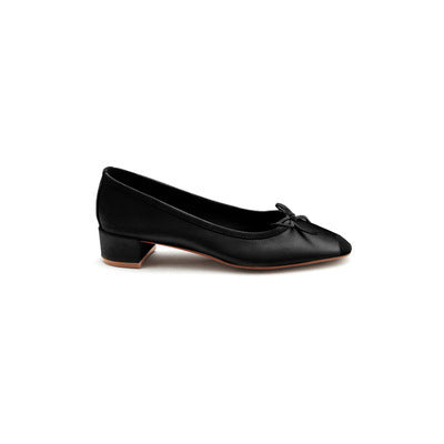 Damen elegante Ballerinas mit zartem Schleifen-Detail EB
