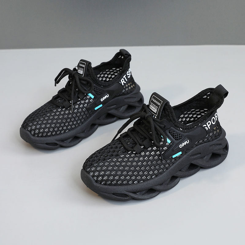 Damen Sportliche Sneaker mit atmungsaktiver Mesh-Oberfläche und dämpfendem Profil EB