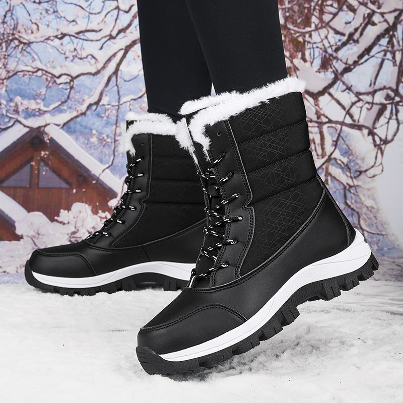 Damen Winterstiefel mit rutschfester Sohle und wärmendem Futter EB