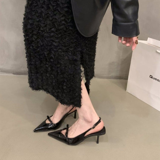 Damen Slingback-Pumps mit spitzem Design und elegantem Absatz EB