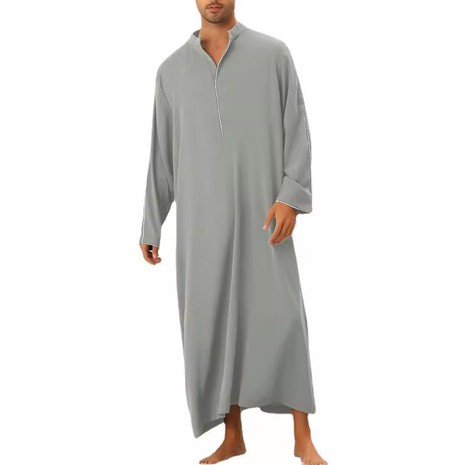 Herren hochentwickelter Kaftan mit sportlichem Stehkragen und eleganten Kontrastdetails EB