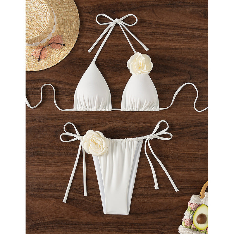 Damen Bikini-Set mit verspieltem Blumenmotiv EB
